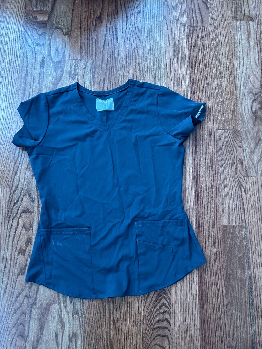 Skechers Women's Navy V-Neck Scrub Top